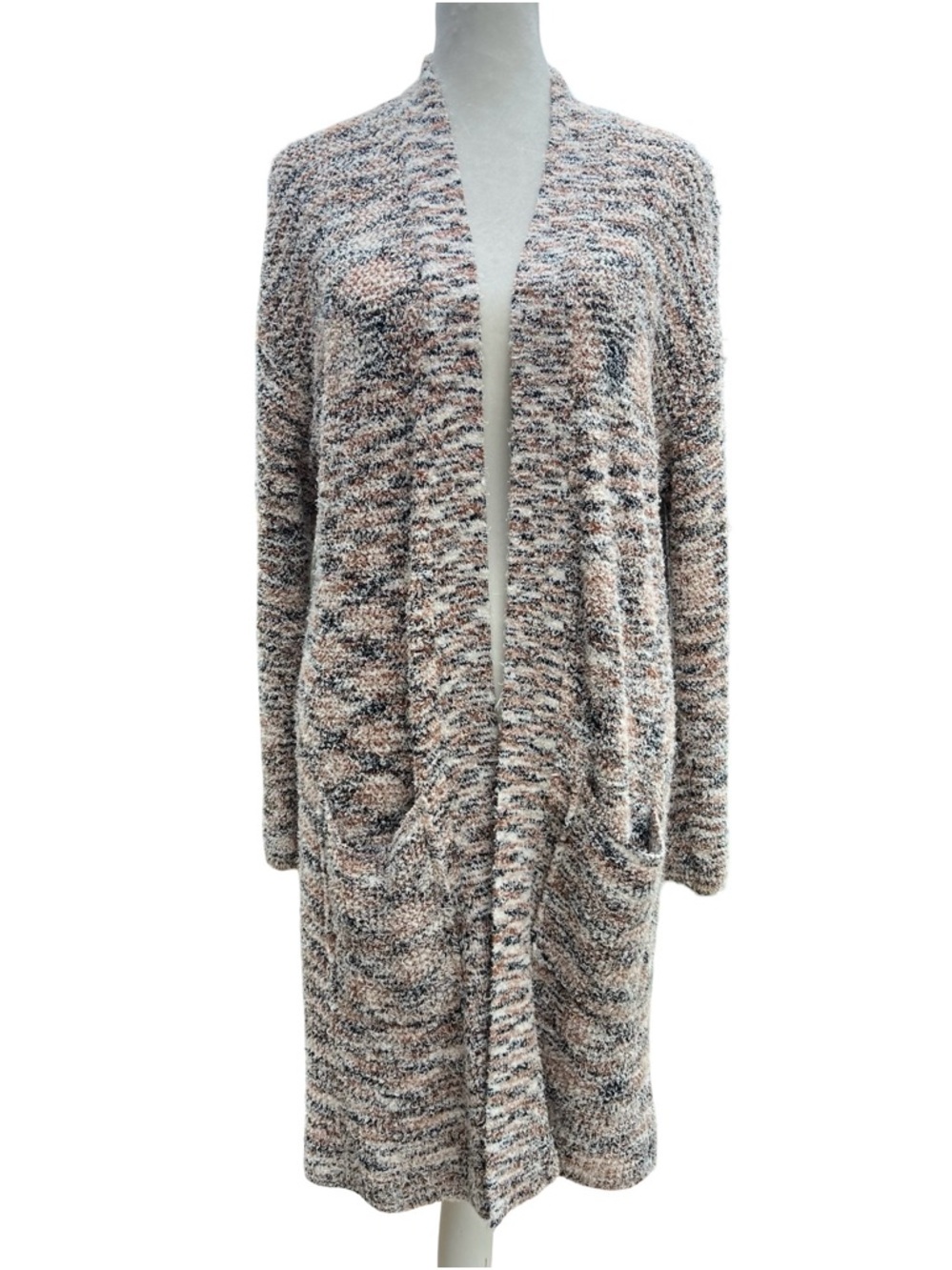 Anthropologie Pilcro Padma Space-Dyed Long-Line Knit Cardigan Boho Sweater Sz S